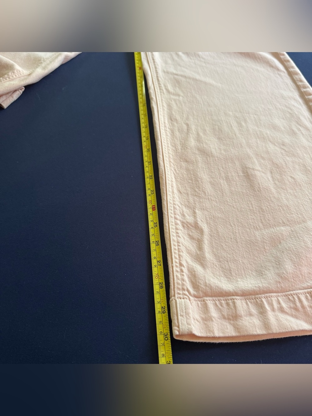 American Eagle Jeans Womens 6 Long Light Pink Super High Rise Baggy Wide Leg - Picture 7 of 16